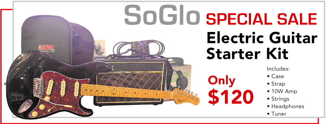 Coupon / Electric Guitar starter kit for 120 dollars